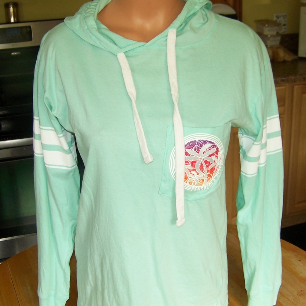 Pensacola Florida mint green lightweight hoodie